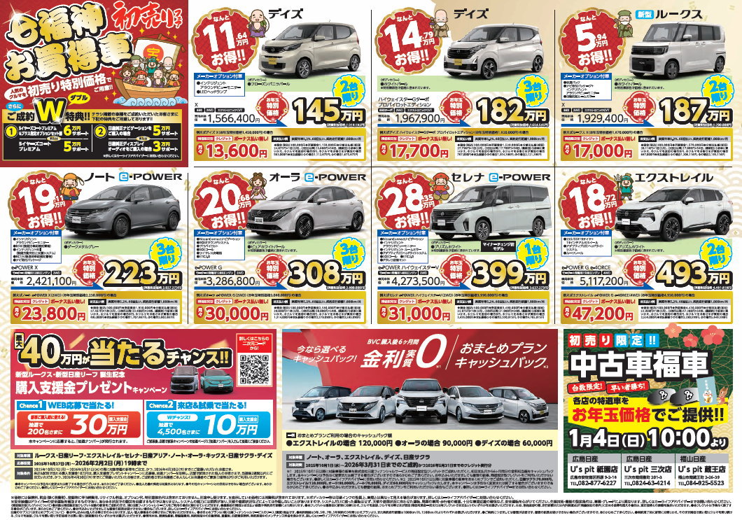 新春初売りフェア